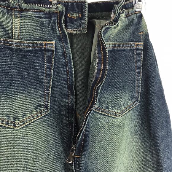 NWT Jaded London Denim Strapless Midi Dress 2 In 1 Zip Off Bandeau Corset Size 0 - Picture 13 of 16